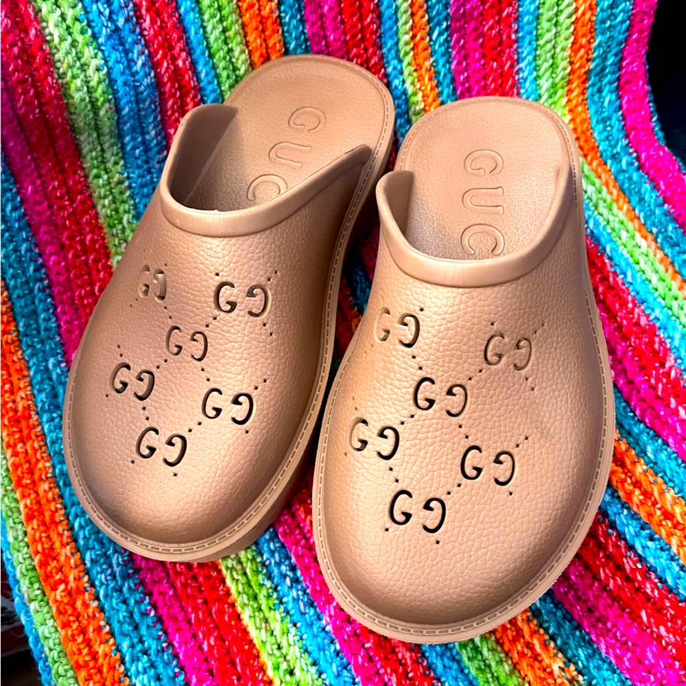 Authentic Gucci GG Mules